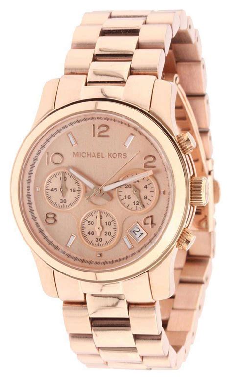 michael kors round dial band watch mk5128|michael kors chronograph gold dial.